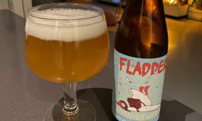 fladder witbier flesje en glas